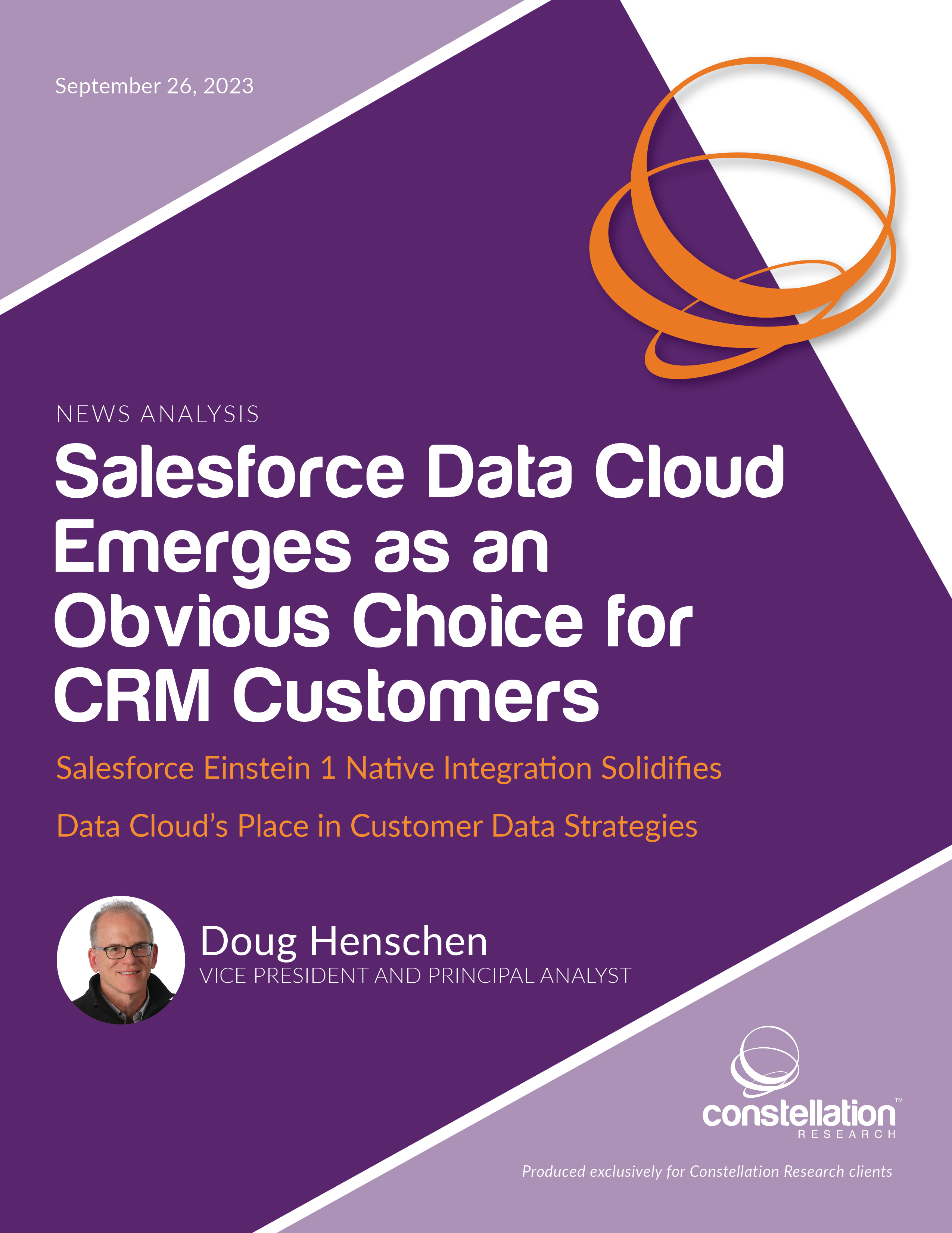 Salesforce Data Cloud Emerges As An Obvious Choice For Crm Customers Constellation Research Inc 6786